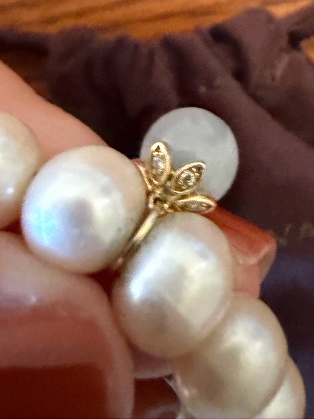Sydney Evan Pearl and  14k & Diamond Evil Eye Charm  Bracelet - Picture 4 of 6